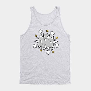 OMG!! Comic Bubble Gray Tank Top